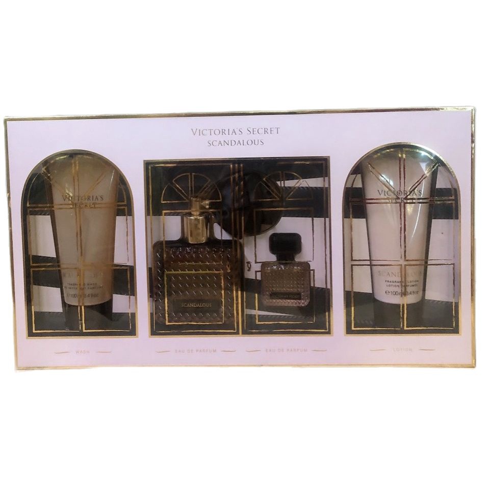 Bộ quà tặng nước hoa, sữa tắm, lotion Victoria's Secret Scandalous Gift Set (Mỹ)