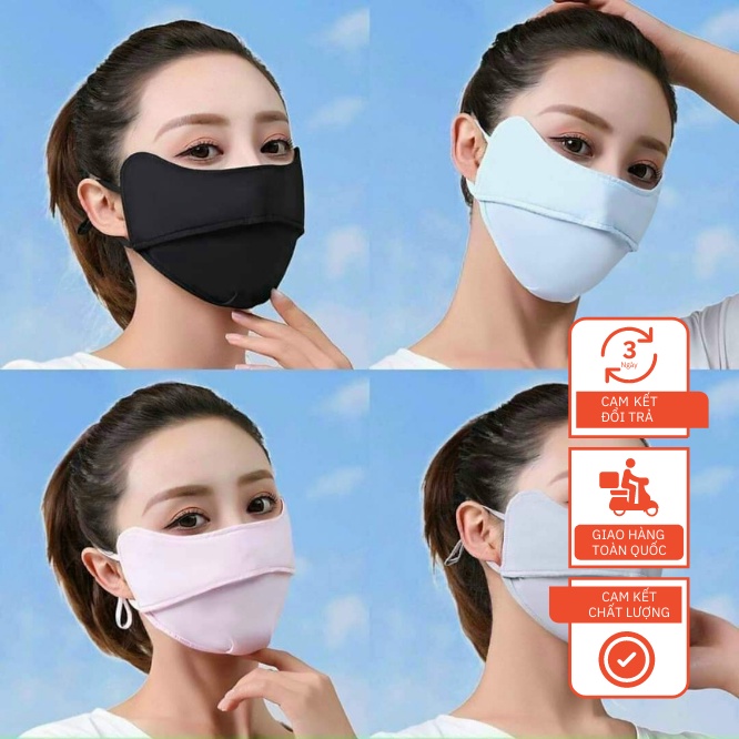 Khẩu Trang Vải Chống 99% Tia UV UPF 50+, Chống Nắng Thời Trang Tiết Kiệm Cho Mùa Hè