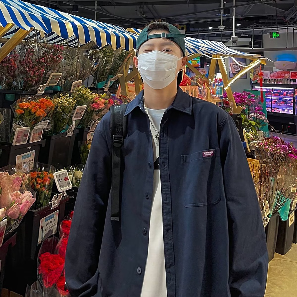 ✦ Azure ✦Áo Sơ Mi Tay Dài Đa Năng Thời Trang Mùa Xuân Nhật Bản Cho Nam Size M-2XL
