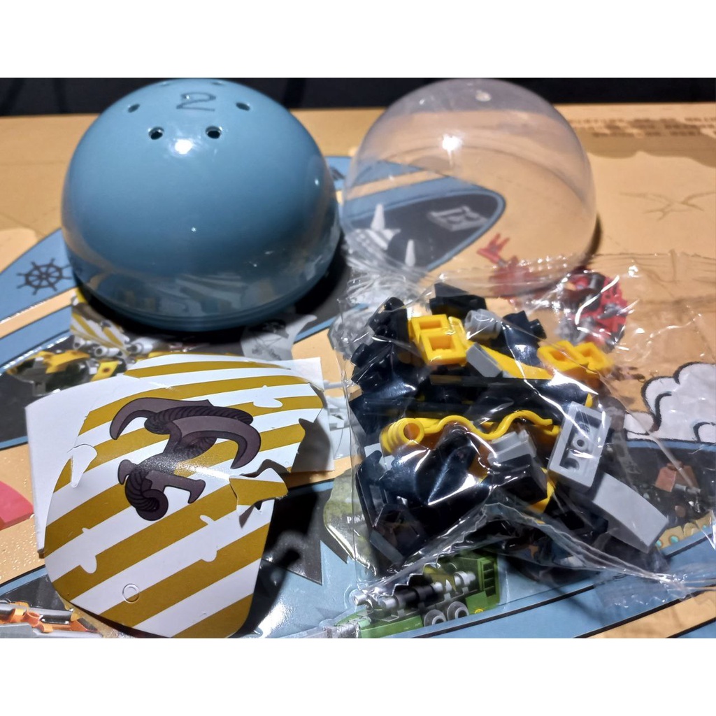 07012 Đồ Chơi Giáo Dục Lắp Ghép Thuyền Hải Tặc, Lego Ghép Hình 6in1 Hộp Quả Trứng