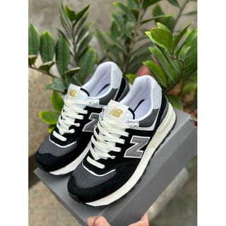 Giày thể thao sneaker NB 574 v2 đen trắng