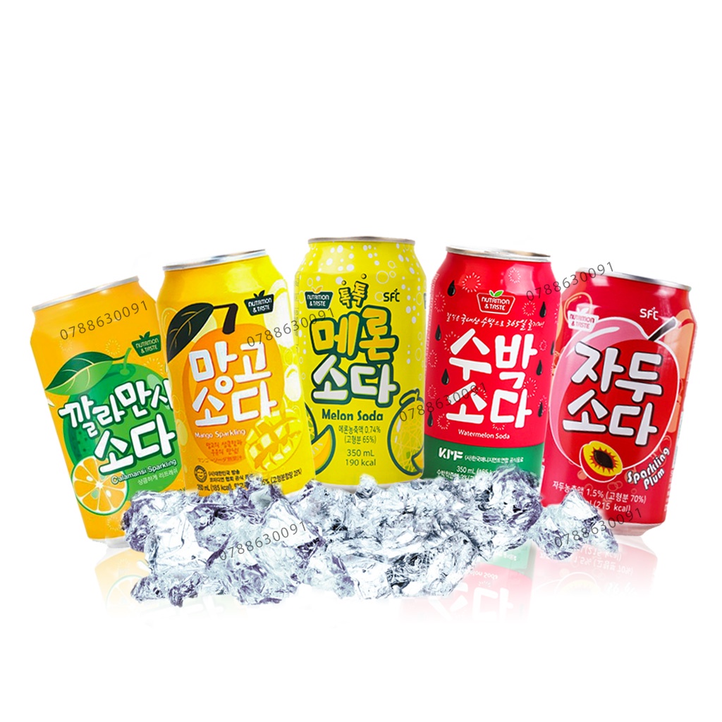 Nước Soda Hàn Quốc SFC lon 350ml giải khát mùa nóng