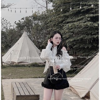 Áo sơmi hở vai