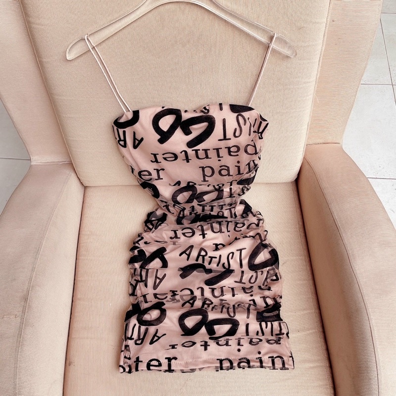 Đầm BODY LƯỚI 2 DÂY CÓ MOD NGỰC NHIỀU HỌA TIẾT XINH , Phong Cách Sexy sành điệu