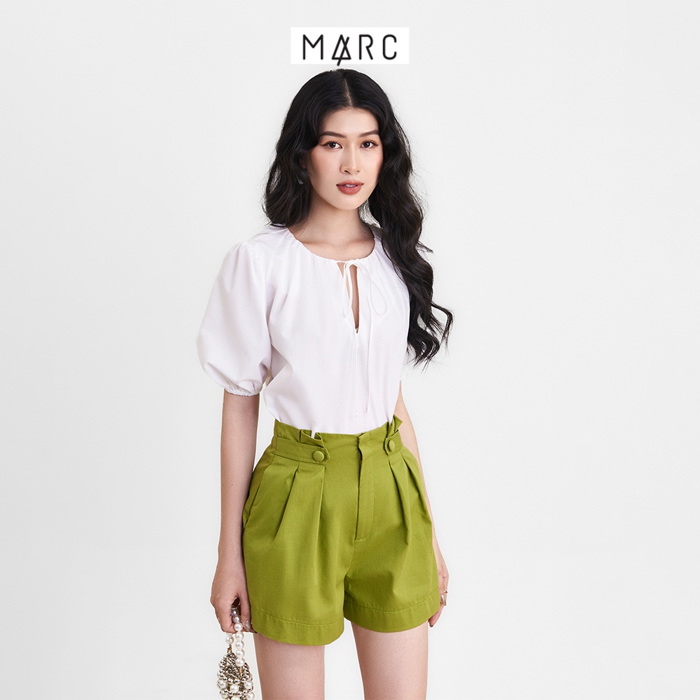 Quần short nữ MARC FASHION lưng cao 2 nút tab CBHN039922