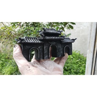Mô hình Cổng chùa, phụ kiện trang trí tiểu cảnh, bể cá, bonsai mini, non bộ đẹp