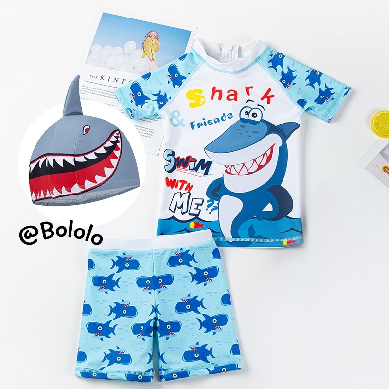 Bololo Bộ Đồ Bơi Chống Nắng Chất Liệu Nhanh Khô Cao Cấp Thời Trang Cho Bé Trai