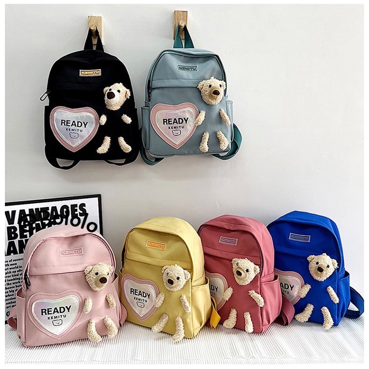 Bololo Ba Lô Đeo Vai Kiểu Hoạt Hình Gấu Đáng Yêu Cho Bé