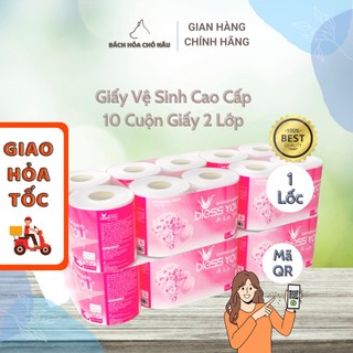 [Quét Mã QR Chính Hãng] Giấy Vệ Sinh Bless You À La Vie 10 Cuộn/ Lốc Giấy 2 Lớp Cao Cấp Tiết Kiệm cho Gia Đình