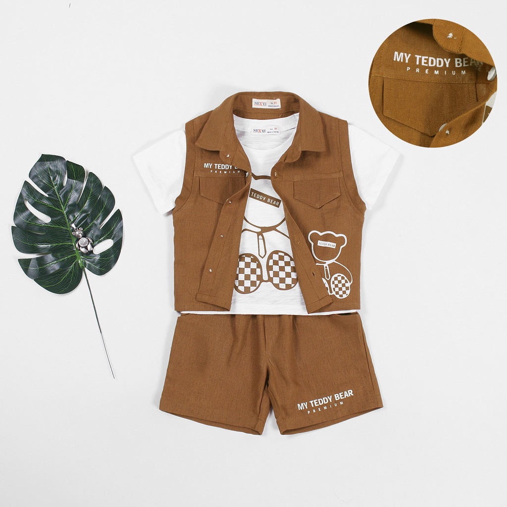 2212.3SET VEST 3M BT IN GAU TEDDY