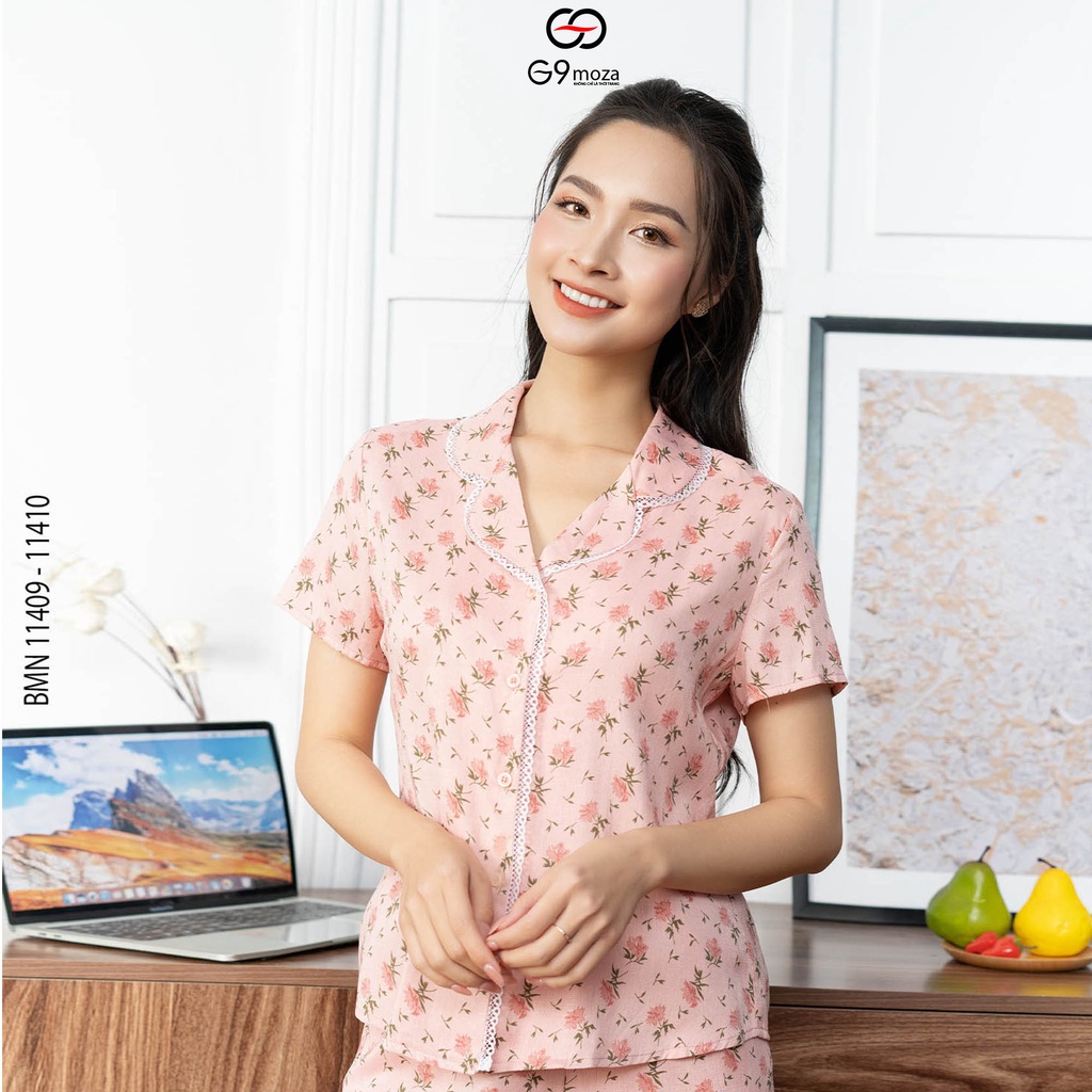 Bộ pijama đồ mặc nhà G9moza 11409-11410 chất kate hàn mềm mịn mát