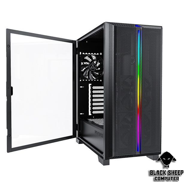 Vỏ Case MONTECH SKY ONE LITE BLACK (TẶNG 3 FAN VÀ LED TRIP ARGB)