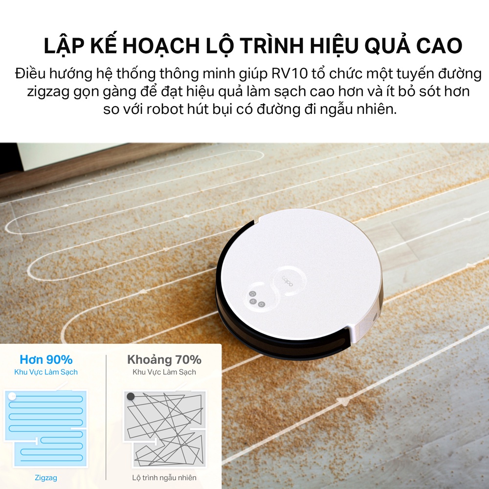 [Hỏa Tốc] Robot Hút Bụi Và Lau Nhà TP-Link Tapo RV10 / RV10 Plus