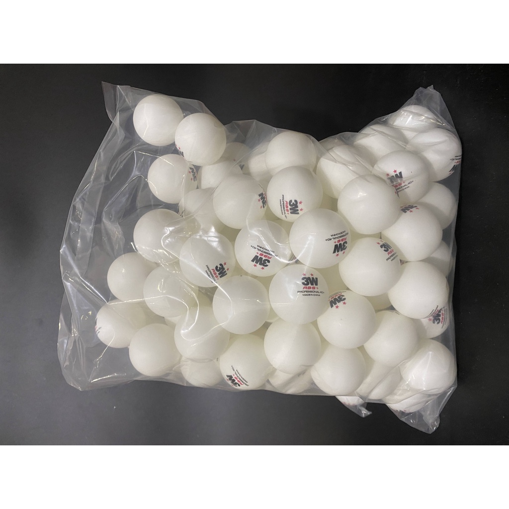 [Túi 50 quả] bóng tập luyện tiêu chuẩn  Sanwei 3w (Banh bóng bàn Sanwei 3w 50 trái)