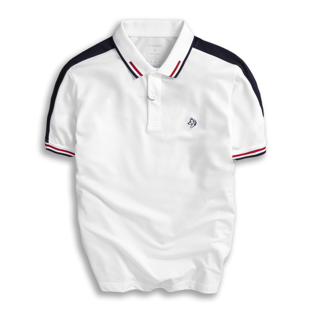 Áo polo nam TORANO, ngắn tay, form chuẩn, can phối DSTP602