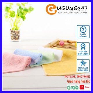 Khăn mặt trẻ em sợi tre mềm mại khăn vuông 25x25cm
