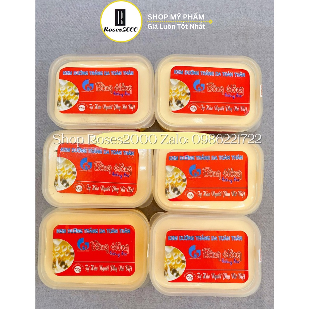 Kem Dưỡng Trắng Da Toàn Thân Bông Hồng Vuông Hoàng Gia