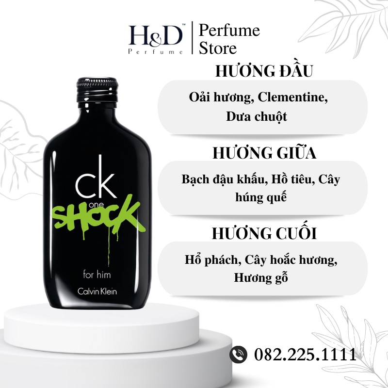 Nước hoa nam Calvin Klein Ck One Shock For Him EDT Nam Tính Lịch Lãm HD Perfume