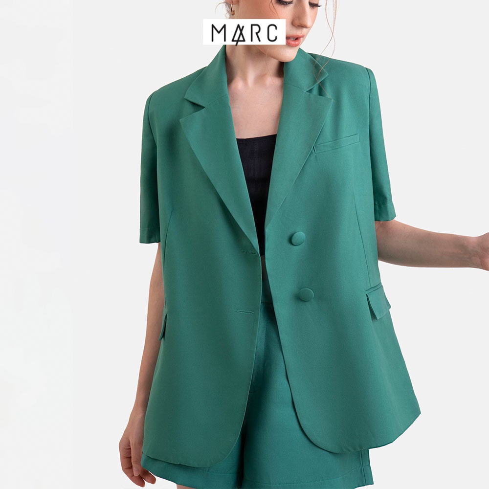Áo blazer nữ Áo vest tay ngắn nữ MARC FASHION phối túi giả trẻ trung CBNH112822 | BigBuy360 - bigbuy360.vn