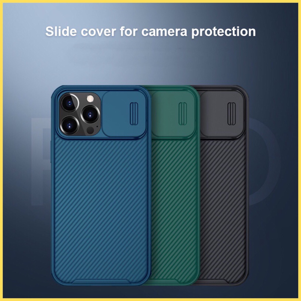 Ốp lưng Nắp Trượt Nillkin CamShield Pro Case cho iPhone 15 ProMax, 14 ProMax ,14 Plus ,12 /13 / ProMax
