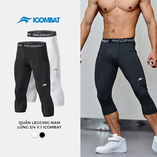 Quần legging lửng iCombat Coolmax® 3⁄4 quần thể thao nam Pro combat ngắn 3/4