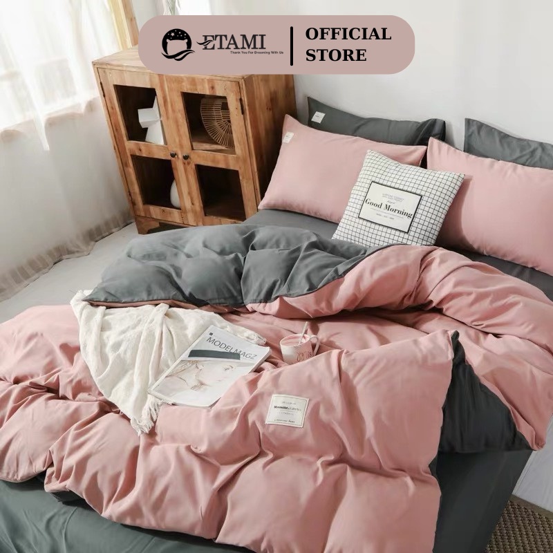 Bộ chăn ga gối cotton tici 4 món nhiều mẫu đủ kích thước ETAMI BEDDING (chưa kèm ruột)