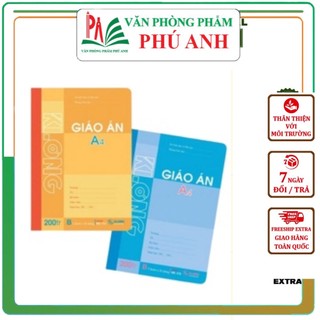 Sổ giáo án a4 120 trang - 200trang kẻ ngang klong vpp phú anh