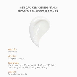 Kem Chống Nắng Fixderma Shadow Gel SPF 30+ (75gr)
