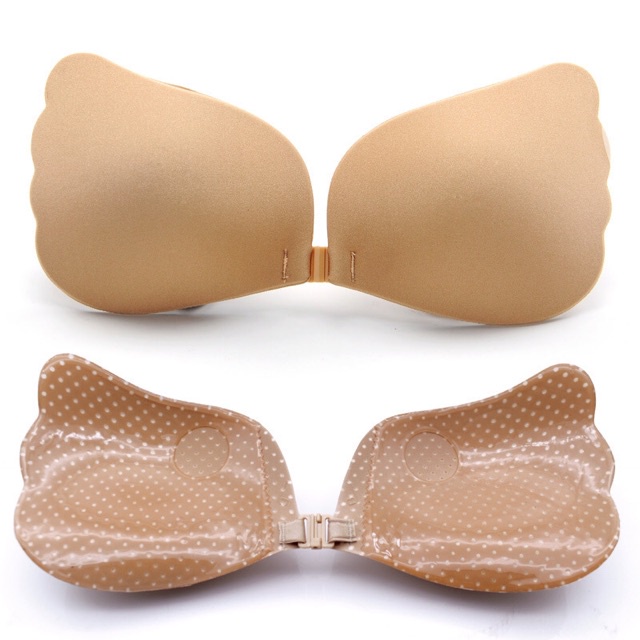 Miếng Dán Ngực Hình Cánh Tiên tạo khe siêu dính dùng được nhiều lần, Áo ngực không dây Cao Cấp AOLOT04