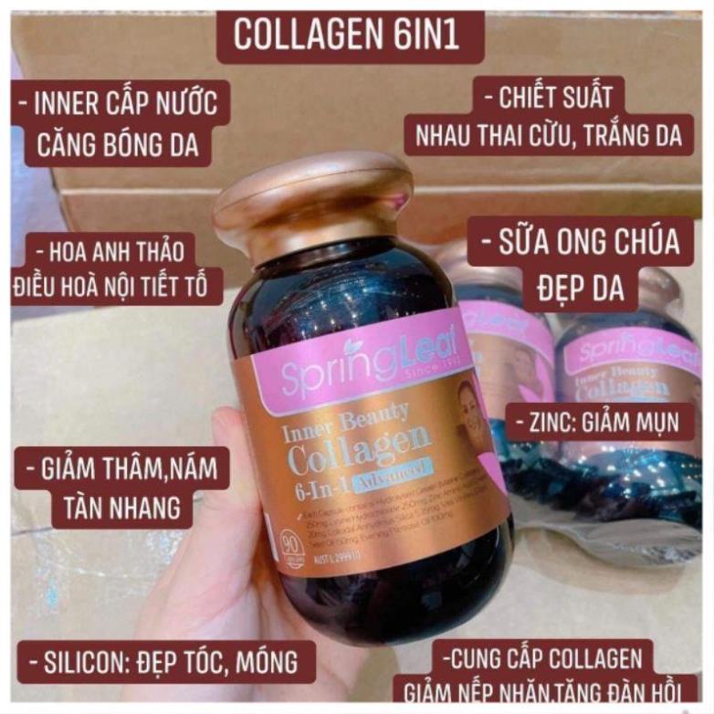 Viên uống Collagen SpringLeaf Inner Beauty Collagen 6in1  Đẹp Da, Giảm Lão Hóa Úc Hộp 90 Viên Và 180 Viên | BigBuy360 - bigbuy360.vn