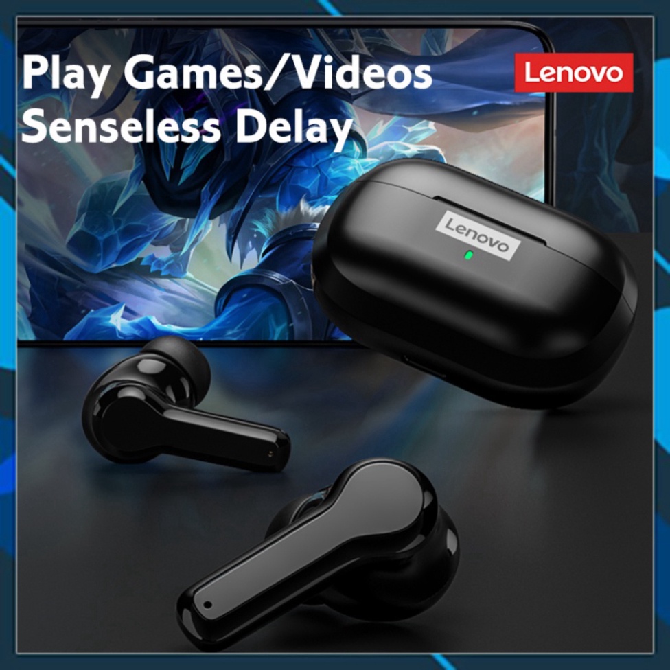 Nguyên bản Lenovo LP1S TWS Tai nghe Bluetooth 5.0Tai nghe thể thao chống thấm nước Giảm tiếng ồn với Mic tai nghe gaming