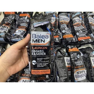  Dao cạo râu nam 3 lưỡi Balea - Đức  1 gói 8 cái  