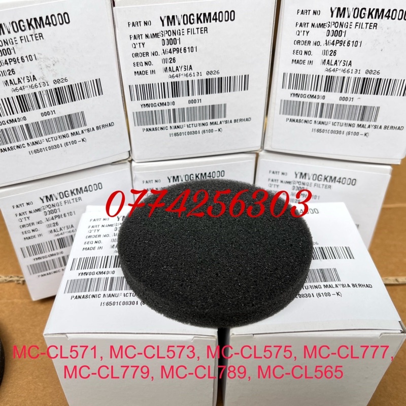 Xốp lọc bụi máy hút bụi Panasonic YMV0GKM4000 - MC-CL571, MC-CL573, MC-CL575, MC-CL777, MC-CL779, MC-CL789, MC-CL565