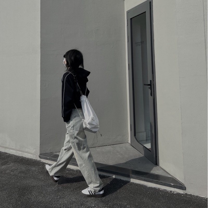 Áo Zipper Cropped Hoodie NIYUN | BigBuy360 - bigbuy360.vn