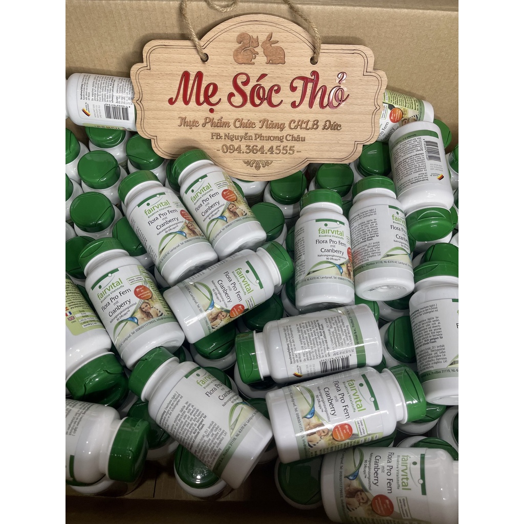 Men vi sinh Phụ Khoa Cranberry 90 viên với 9 tỷ lợi khuẩn