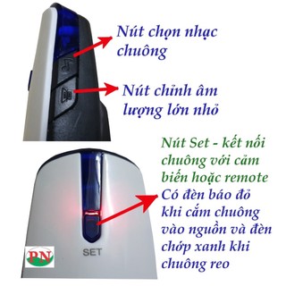 Chuông báo khách I618A ( KAWASAN ) (bộ)