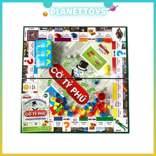 [Loại lớn] Cờ Tỷ Phú - bàn NHỰA cao cấp 42 x 42cm - Trò chơi rèn luyện tư duy tài chính