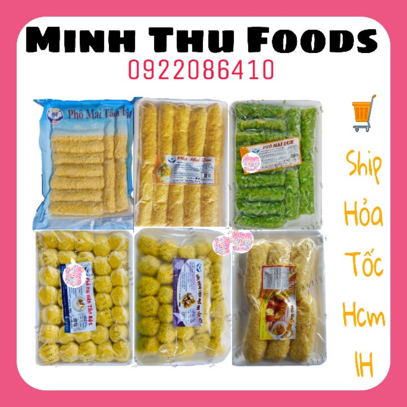 Các loại phô mai que - phô mai viên - phô mai bào - hotdog tổng hợp Minh Thu Foods