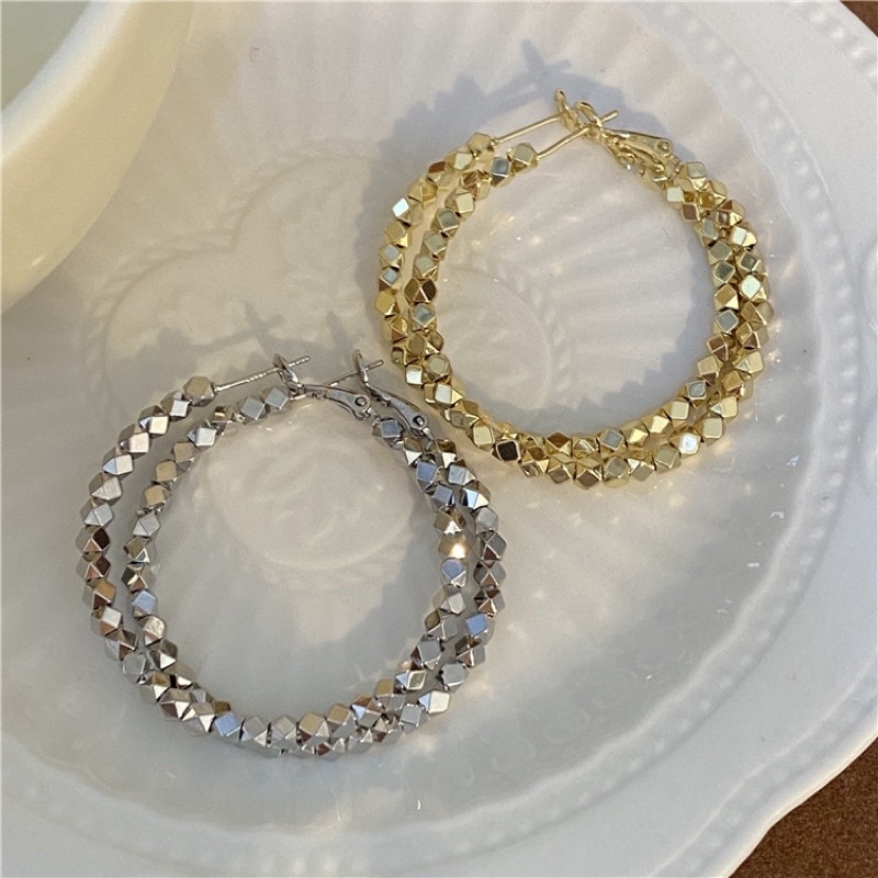 Bông tai khoen vuông