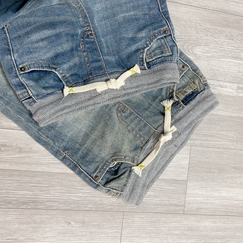 XD- Quần jeans phối cạp thun size 12m-5y