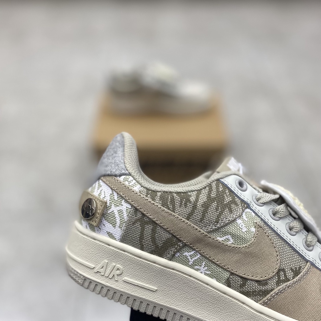 Giày thể thao sneaker  AF1 x Travis Scott Grey White