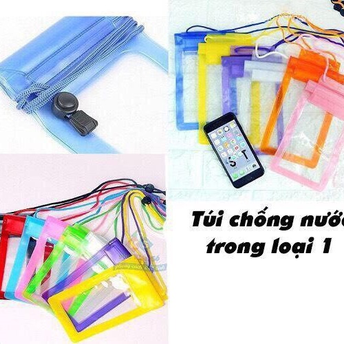 Túi nhựa hạn chế chống thấm nước mưa cho điện thoại, giao màu ngẫu nhiên