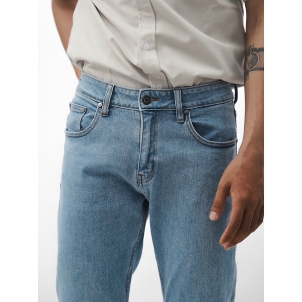 QUẦN BÒ - QUẦN JEAN - DEFOXX - WASH BLUE YA  - FORM SLIM FIT - CODE: 230244