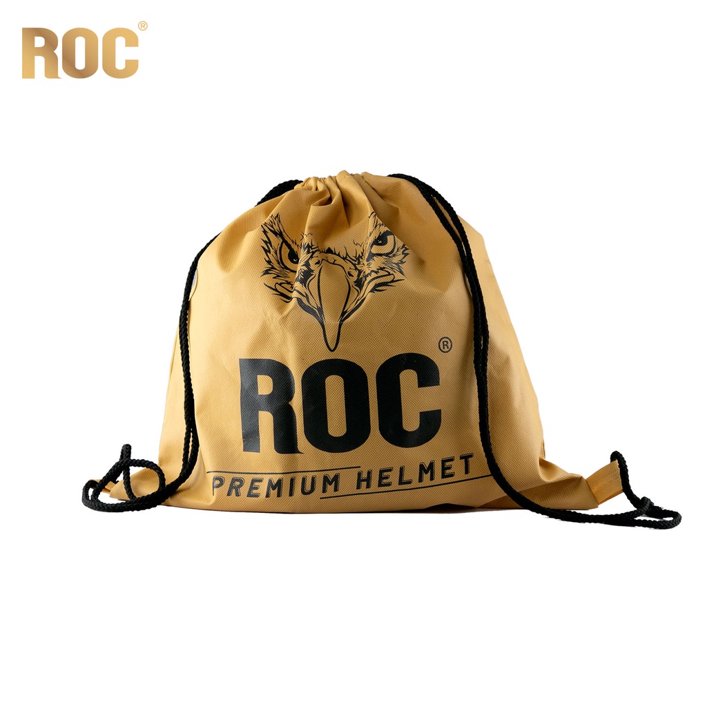 Túi vải không dệt Roc đựng mũ bảo hiểm 3/4 và mũ fullface dây rút đeo balo