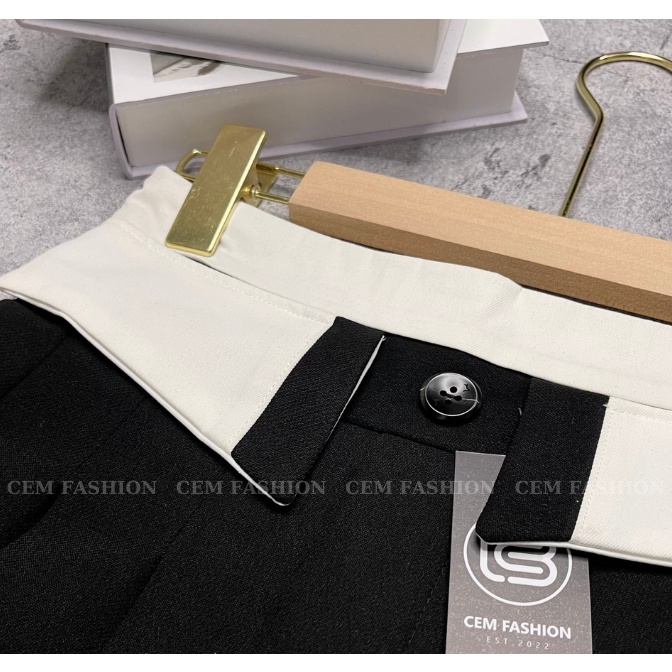 Chân Váy Tennis Phối Cạp BIGSIZE, Chân Váy Xếp Ly Hot Girl Hàng May Kỹ Chất Lượng CEM023