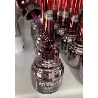 Sơn Gel MXBON 6 Màu Đỏ tôn da, chất gel đậm đặc lên chuẩn - Chính Hãng Loại 1