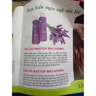 Cặp Dầu gội xả Maxtop Macadamia