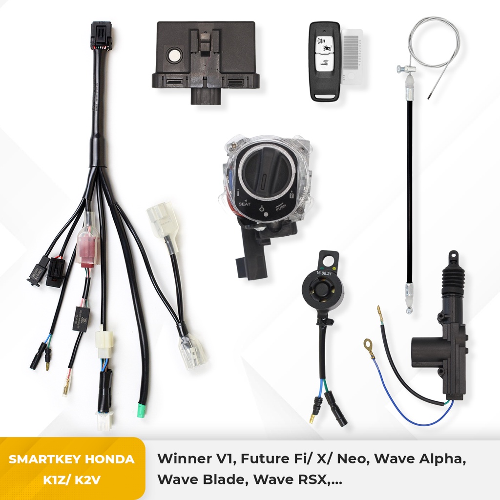Smartkey Honda K1Z/K2V - Winner V1, Future Fi/ X/ Neo, Wave Alpha, Wave Blade, Wave RSX,...