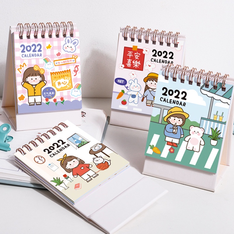 Lịch Để Bàn năm 2023 Mini Size Nhỏ Hình Siêu Kute