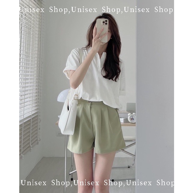 Áo Polo Unisex, Polo 3158 Trơn chất cotton khô Unisex